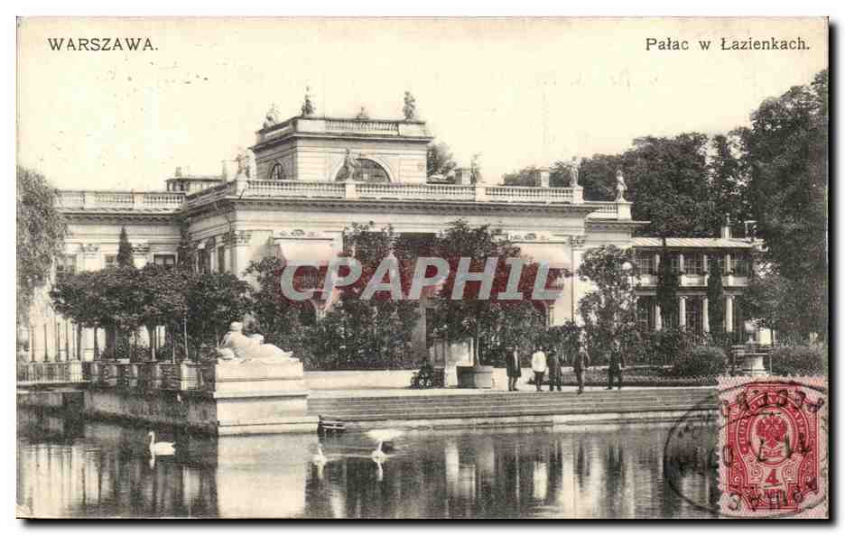 CPA Warszawa Palac W Lazienkach Pologne
