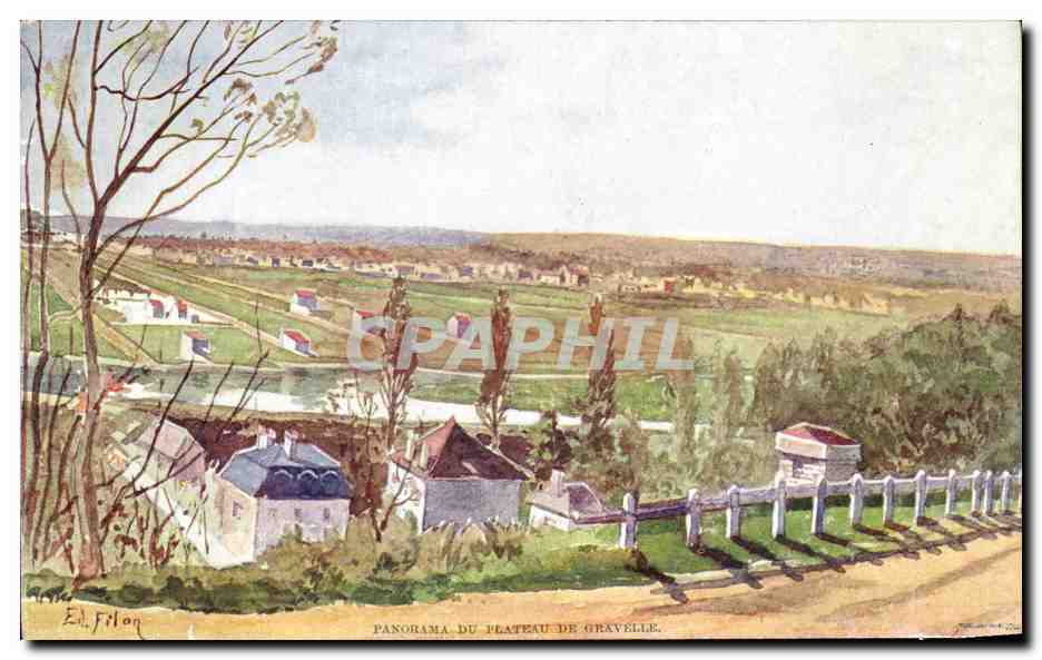 CPA Panorama Du plateau De Gravelle
