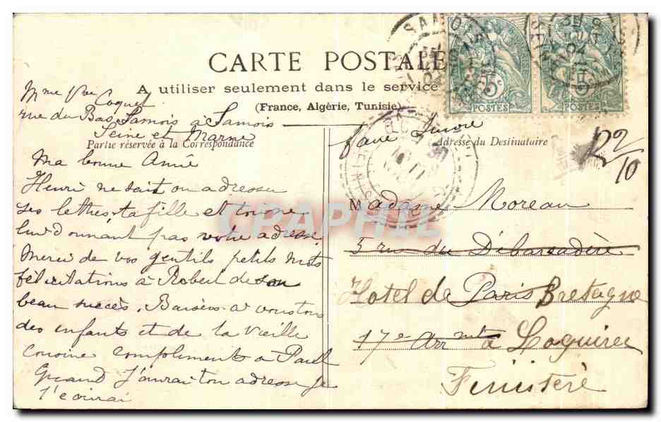 CPA Samois Sur Seine Vieilles Maisons du Coin Musard  — Rückseite