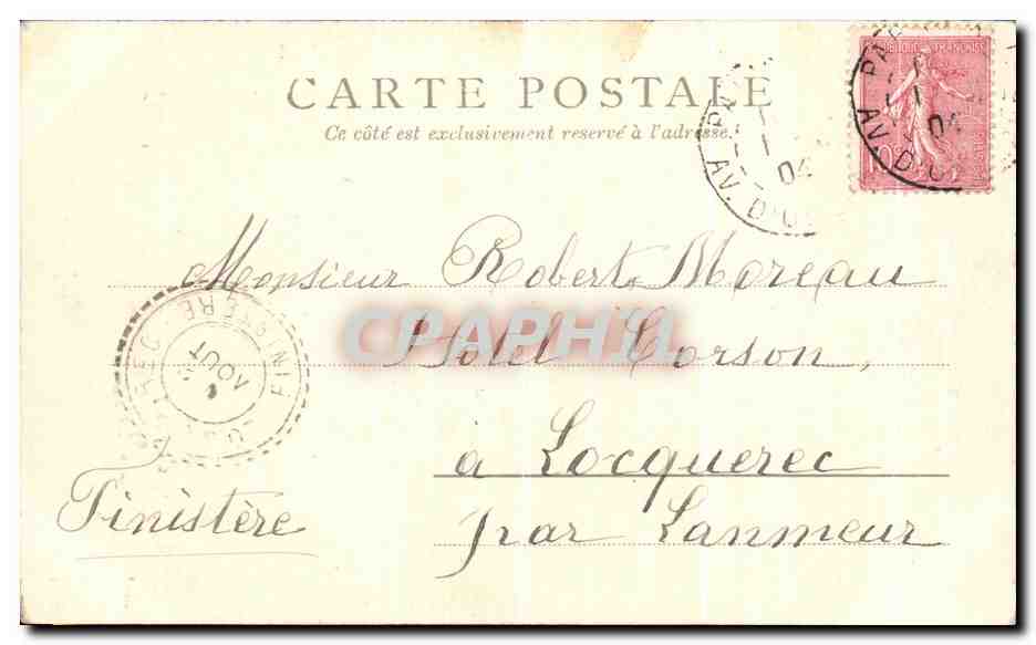 CPA L Eglise De Passy Paris — Rückseite