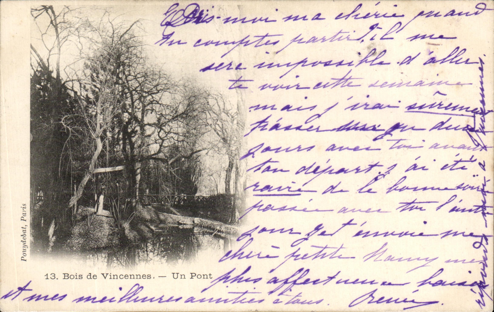CPA Bois De Vincennes Un Pont 