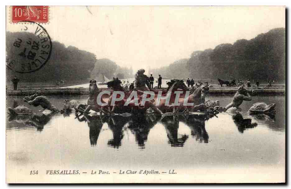 CPA Versailles Le Parc Le Char D Apollon 