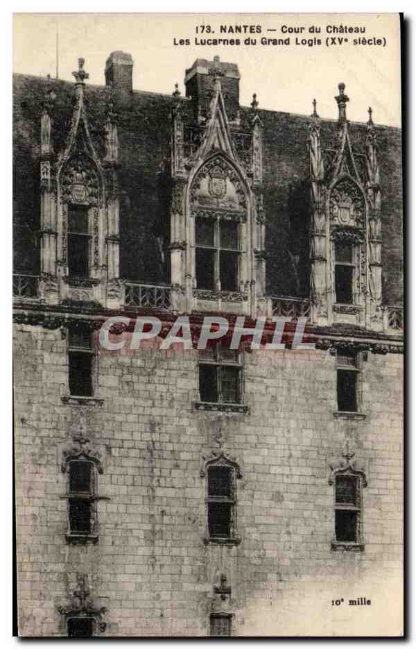 CPA Nantes Cour du Chateau Les Lucarnes du Grand Logis 