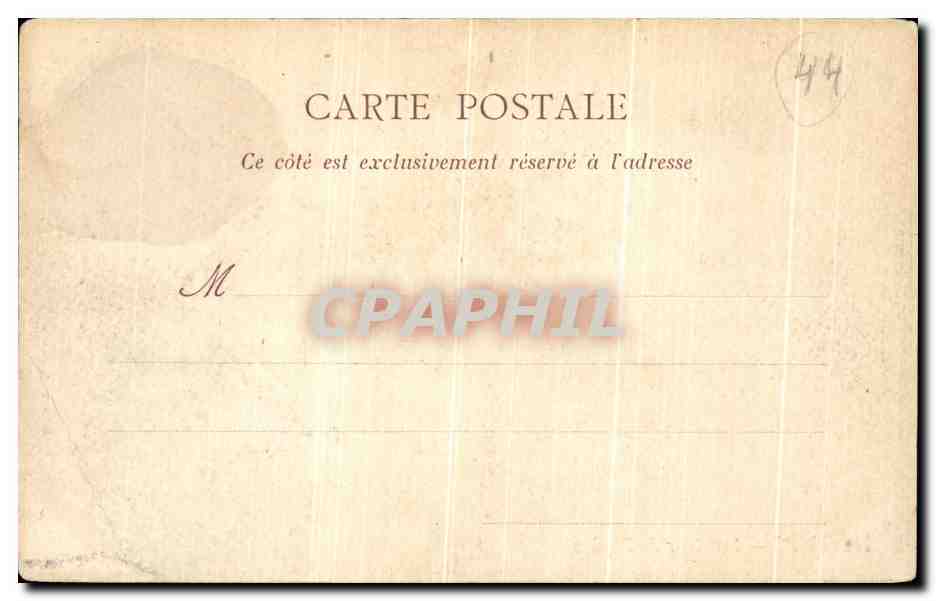 CPA Pornic Interieur de L Eglise  — Rückseite
