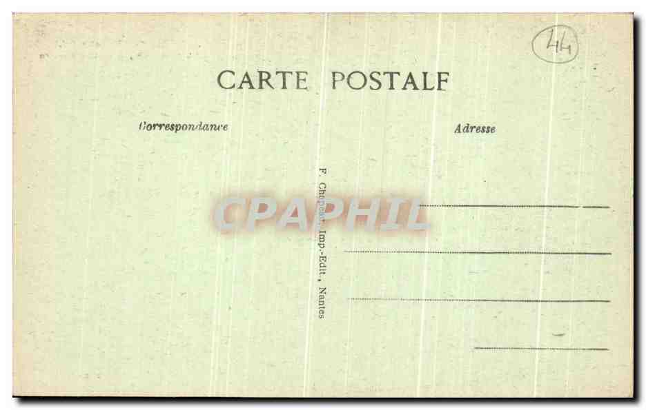 CPA Le Pouliguen Sur La Cote La Roche Percee — Rückseite