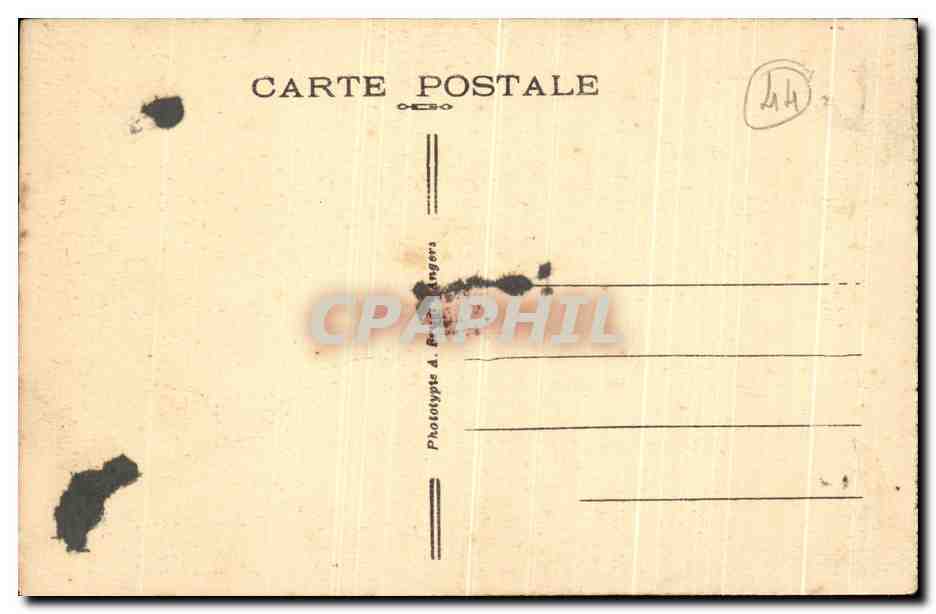 CPA Le Pouliguen Grotte des Korigans — Rückseite