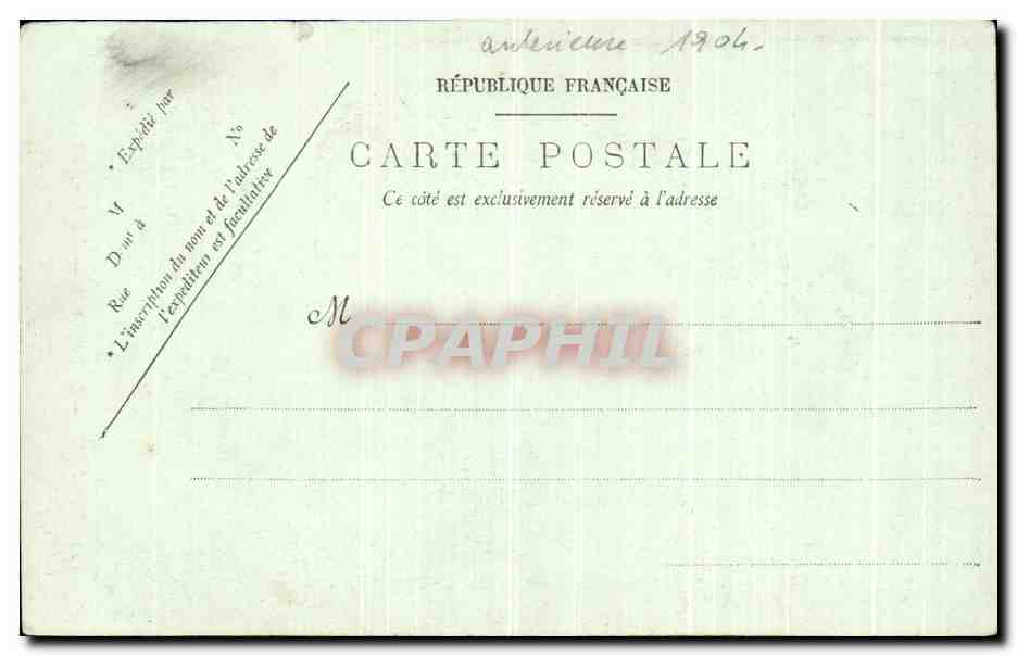 CPA Nantes La Cathedrale Interieur — Rückseite