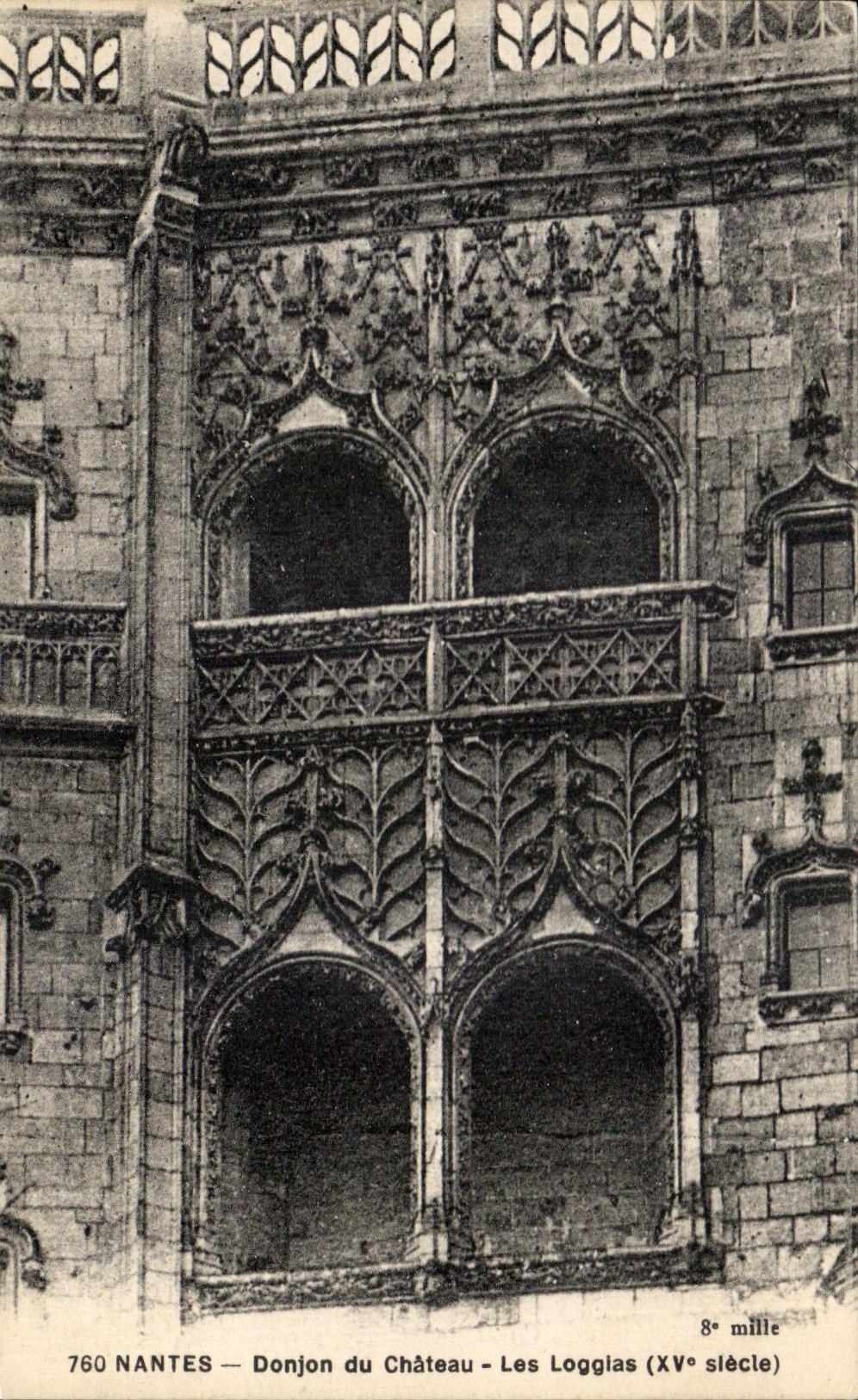 CPA Nantes Donjon Du Chateau Les loggias