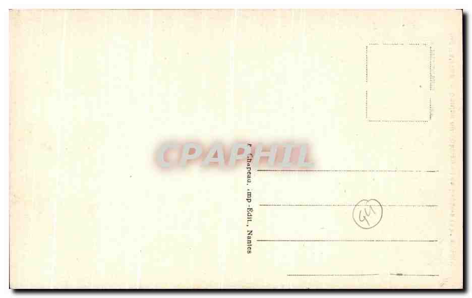 CPA Nantes Donjon Du Chateau Les loggias — Verso