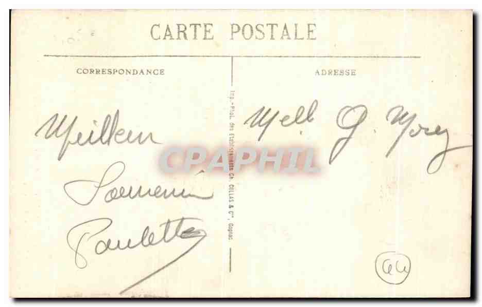 CPA Nantes Eglise Saint Clement  — Verso