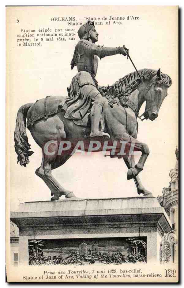 CPA Orleans Statue de Jeanne D Arc 