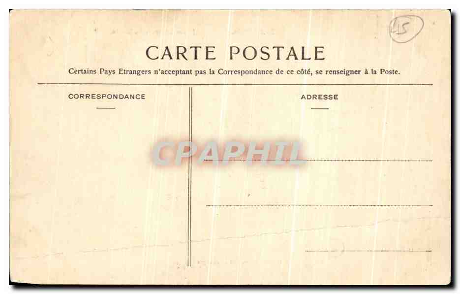 CPA Montargis Jardin Duray Le Bassin  — Verso
