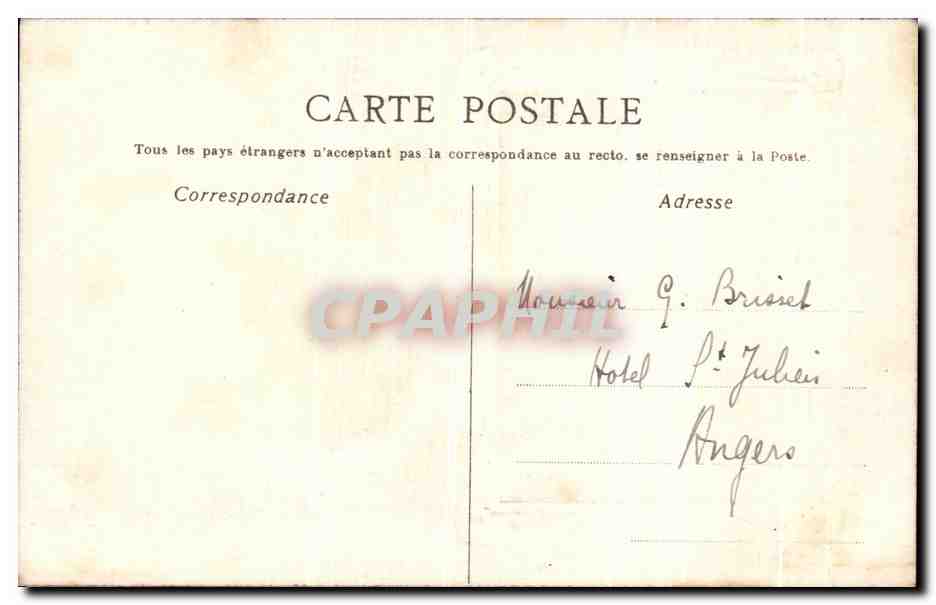 CPA Fantaisie Cadre Paysage  — Rückseite