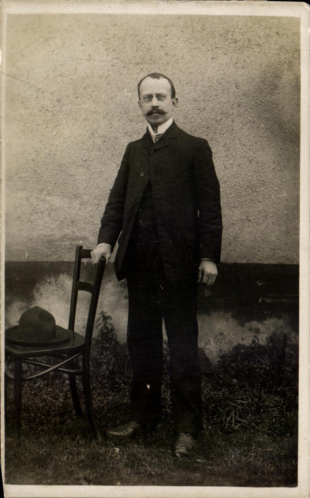 CARTE PHOTO Homme Gray Haute Saone H Gros 1905