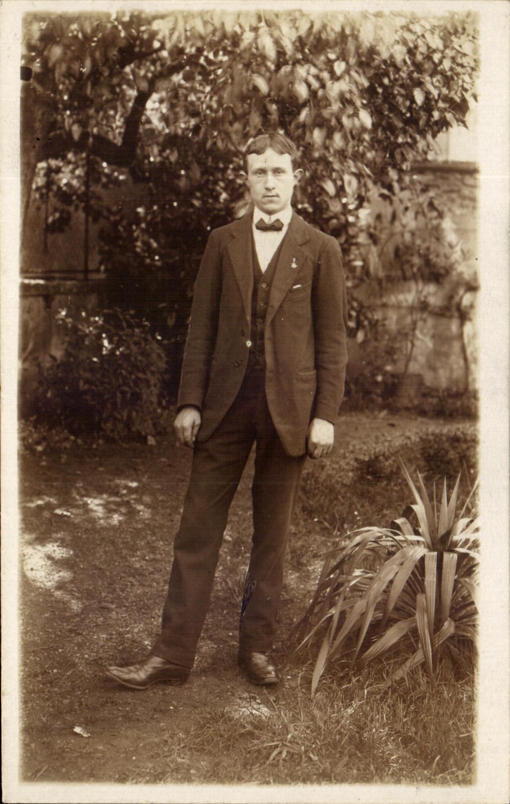 CARTE PHOTO Homme Folklore 