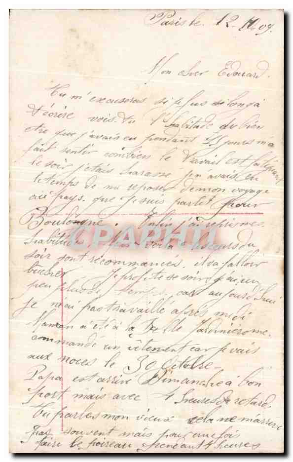 CPA Fantaisie enfant Fer a cheval Trefles — Rückseite