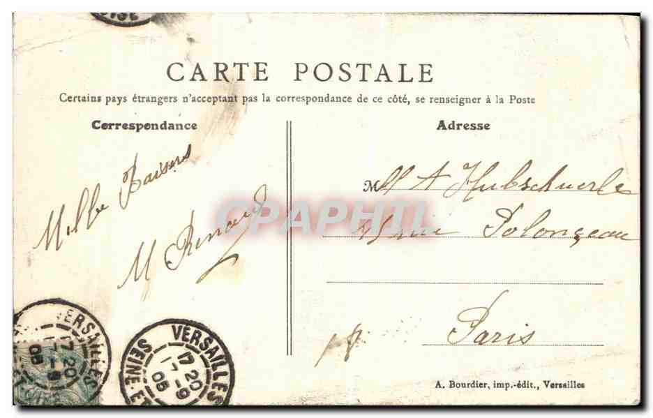 CPA Versailles Hameau de Trianon Le moulin et l etang — Verso
