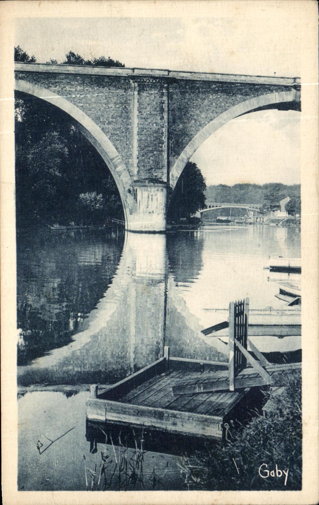 Le Viaduc de Nogent et le Pont de Champigny — Nogent-sur-Marne (Seine) — Gaby