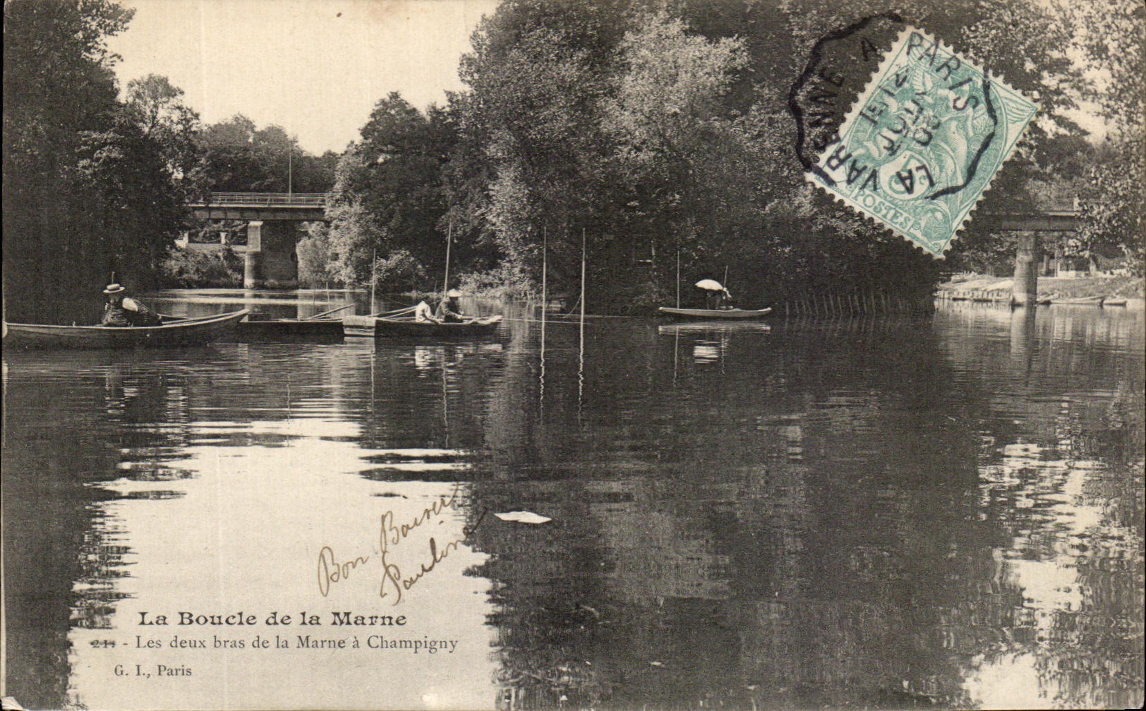 La Boucle de la Marne — Les deux bras de la Marne à Champigny — G. L., Paris