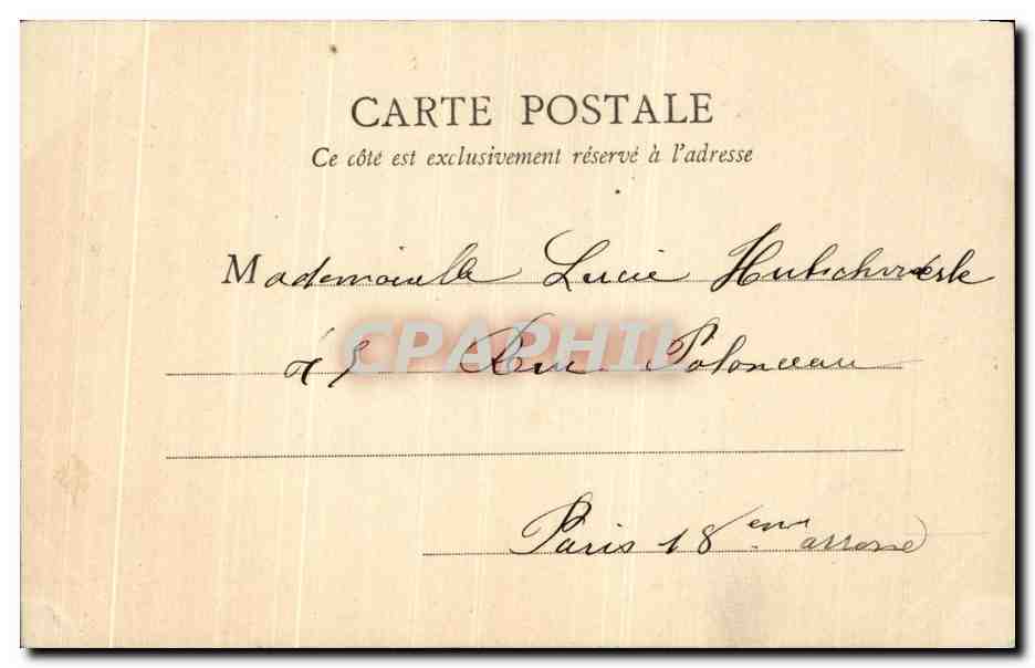 Foresta di Fontainebleau — Le Pharamend — B.F. Parigi 100 — Verso
