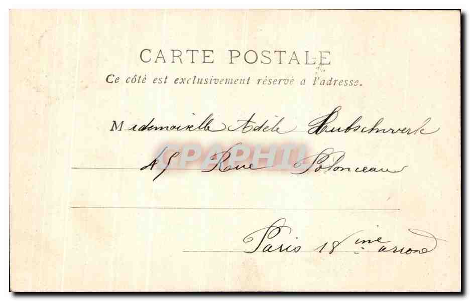 Foresta di Fontainebleau — Il Nido dell'Aquila — B.F. Parigi — Verso