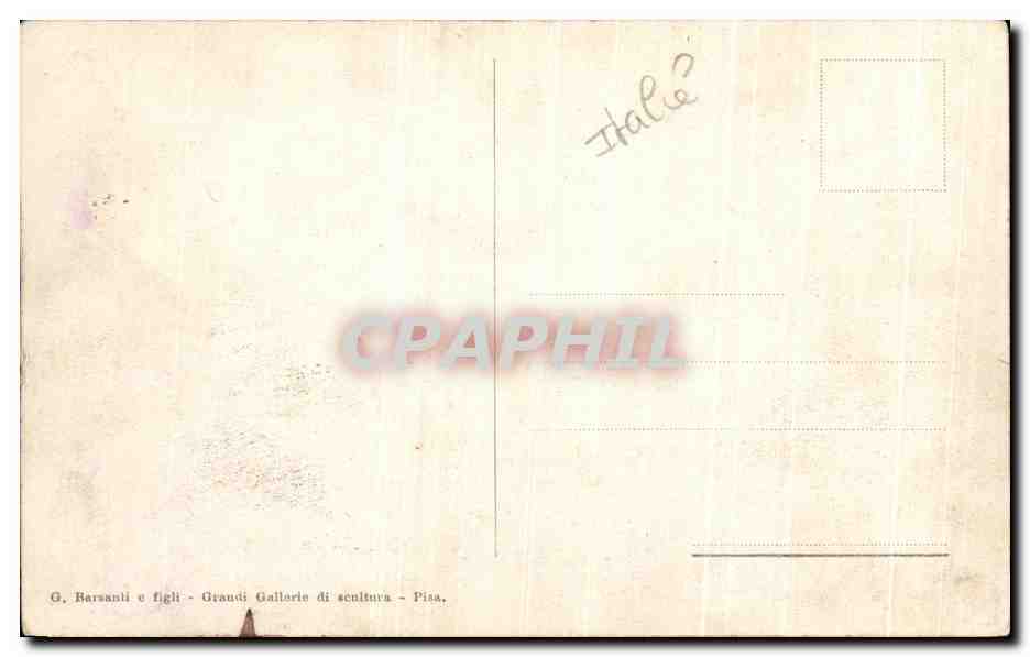 CPA Pisa Campo Santo L Inferno Andrea Diable Enfer — Rückseite