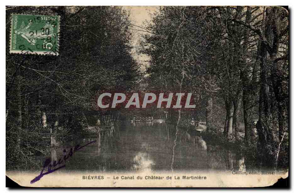 CPA Bievres Le Canal du Chateau de la Martinlere