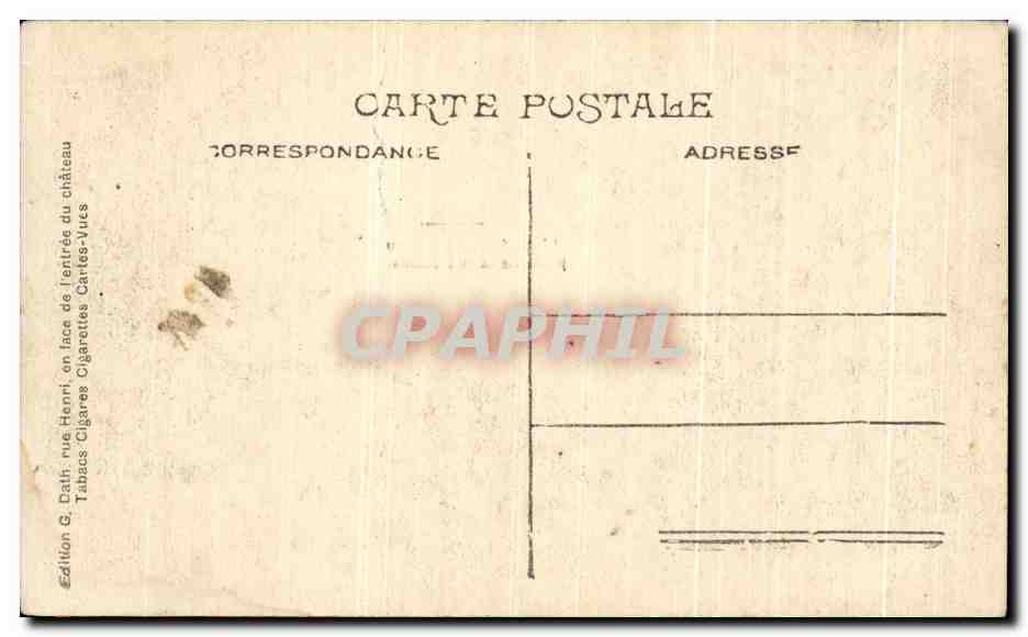 CPA Beloeil Entree du chateau prise de la rue Henri — Rückseite