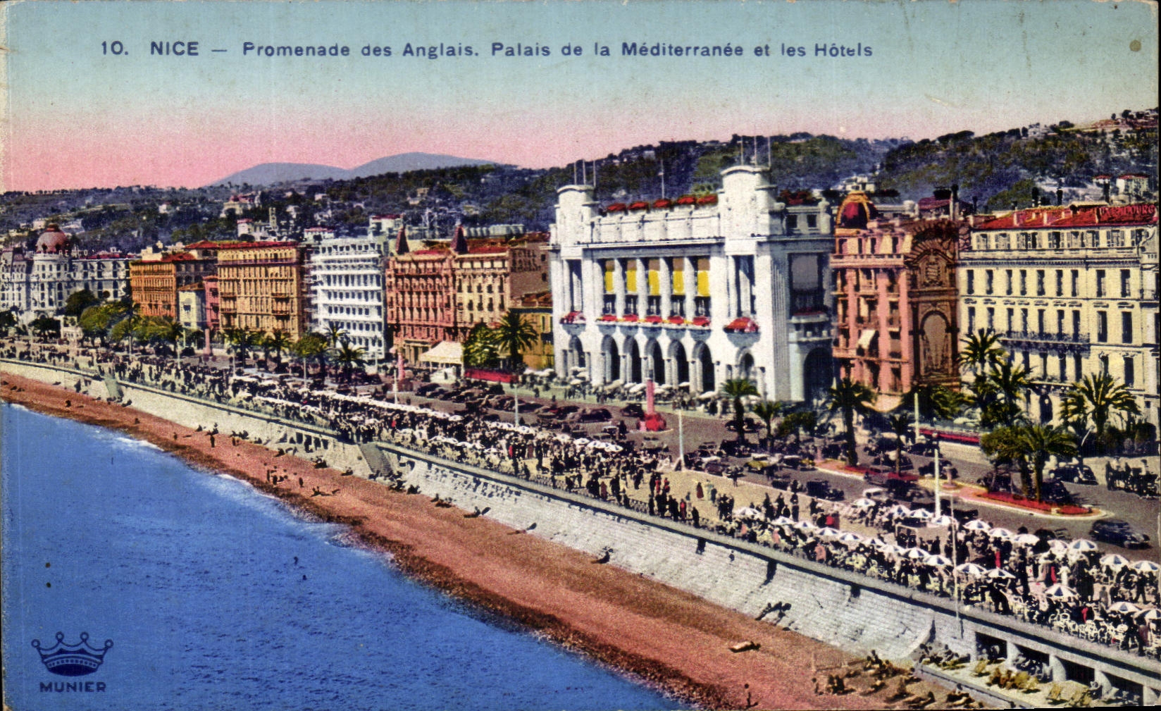 CPA Nice Promenade des Anglais Palais de la Mediterranee et les Hotels