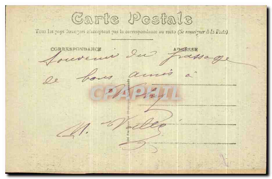 CPA Bellerive Vichy Source Interittente et Jaillisante Phenomene Volcanique — Verso