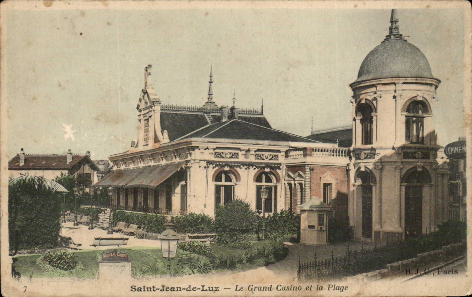 Saint-Jean-de-Luz — Le Grand Casino et la Plage — B.J.C., Paris