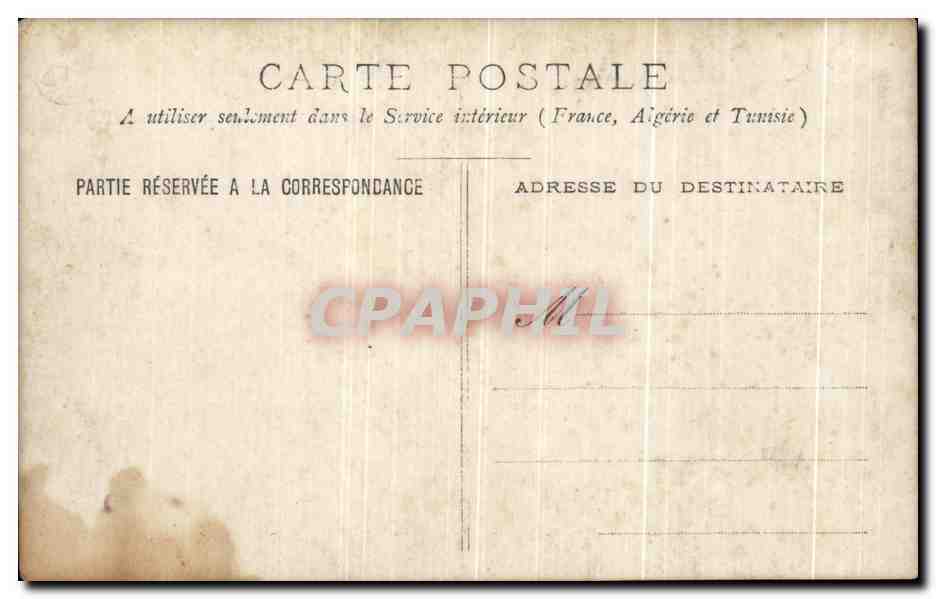CARTE PHOTO Enfants se battant dans les champs — Rückseite