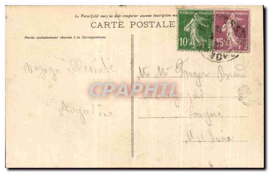 CPA Le Mont Michel L Aumonerie — Verso