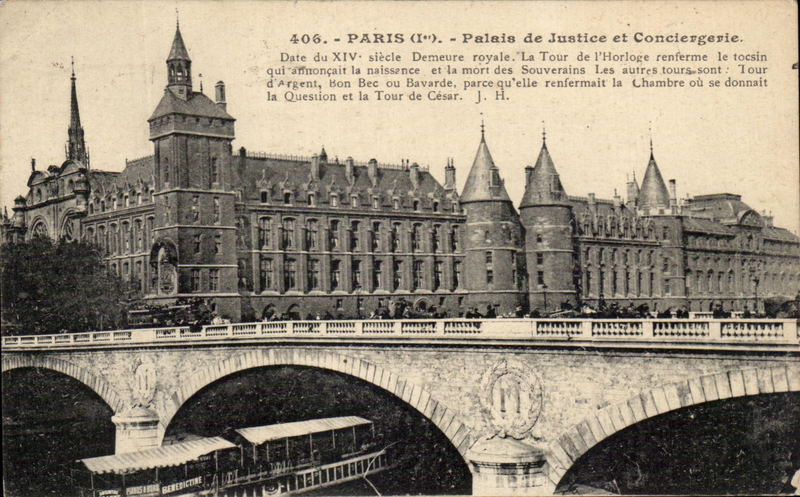 CPA Paris Palais De Justice et Conciergerie Peniche 