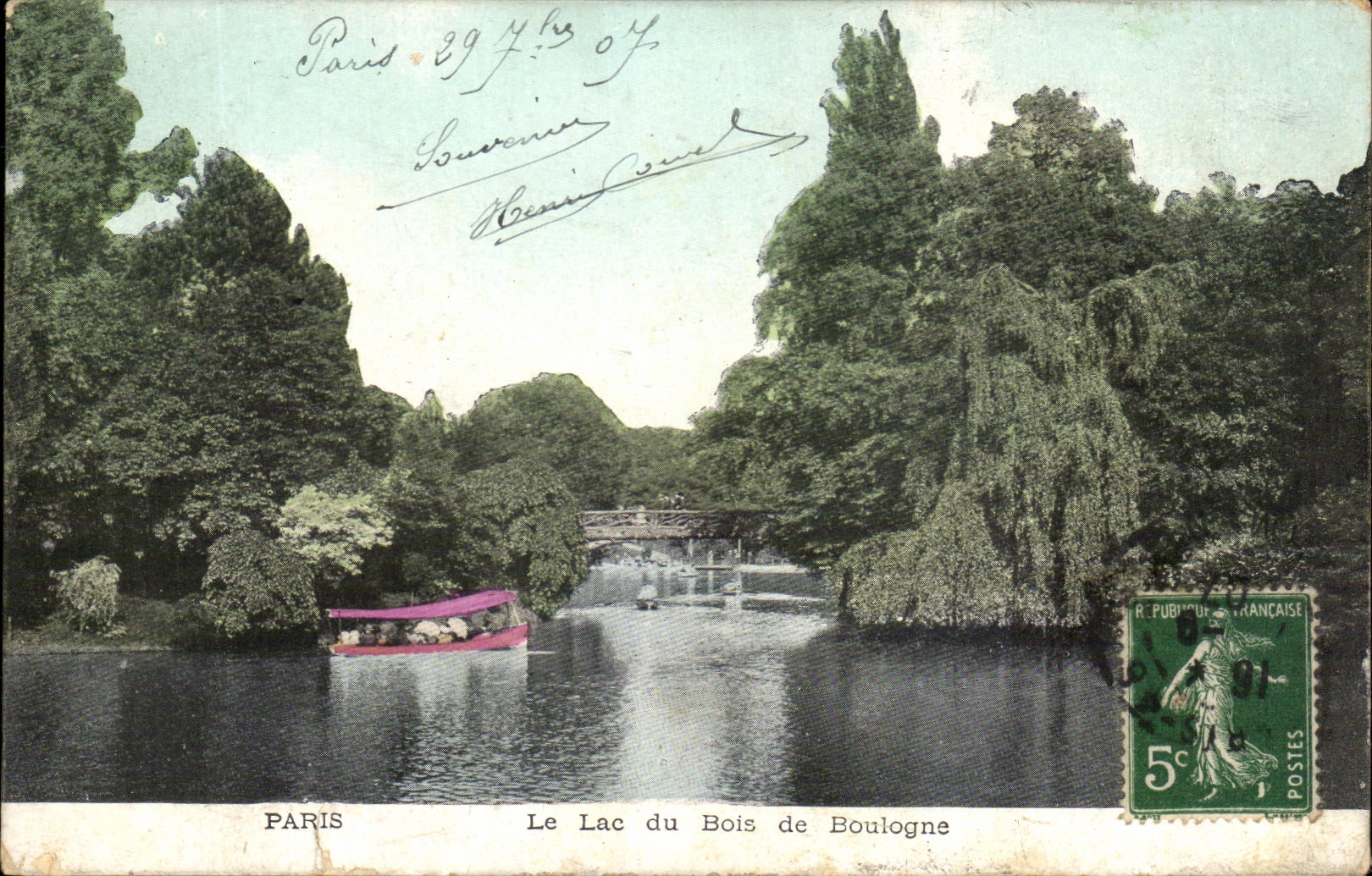 CPA Paris Le Lac Bois De Boulogne