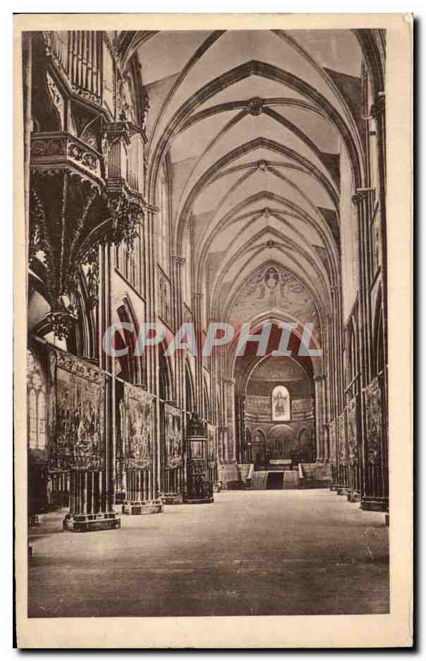 CPA Cathedrale De Strasbourg Nef principale