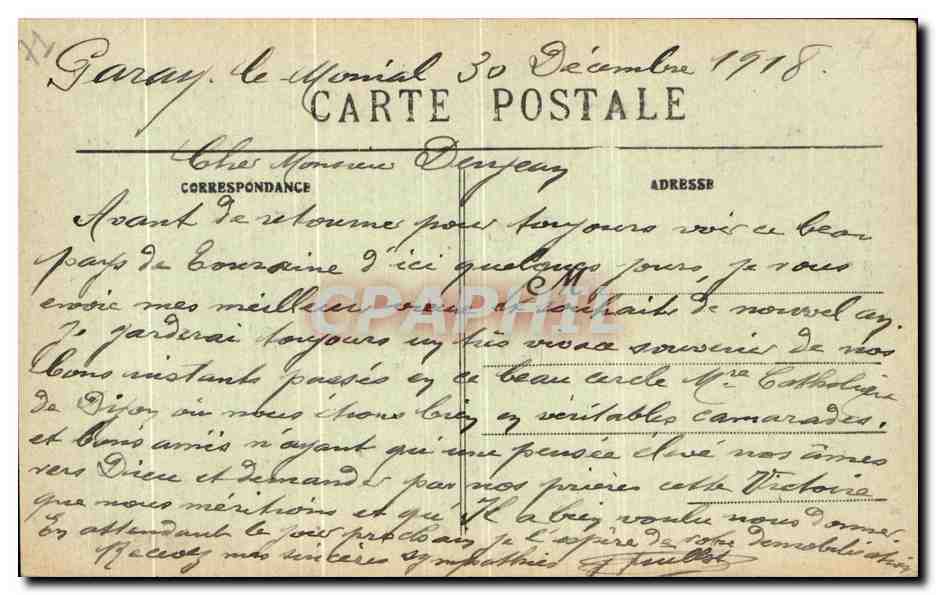 CPA Paray Le Monial La Basilique et Le Pont Sur La Bourbince — Rückseite