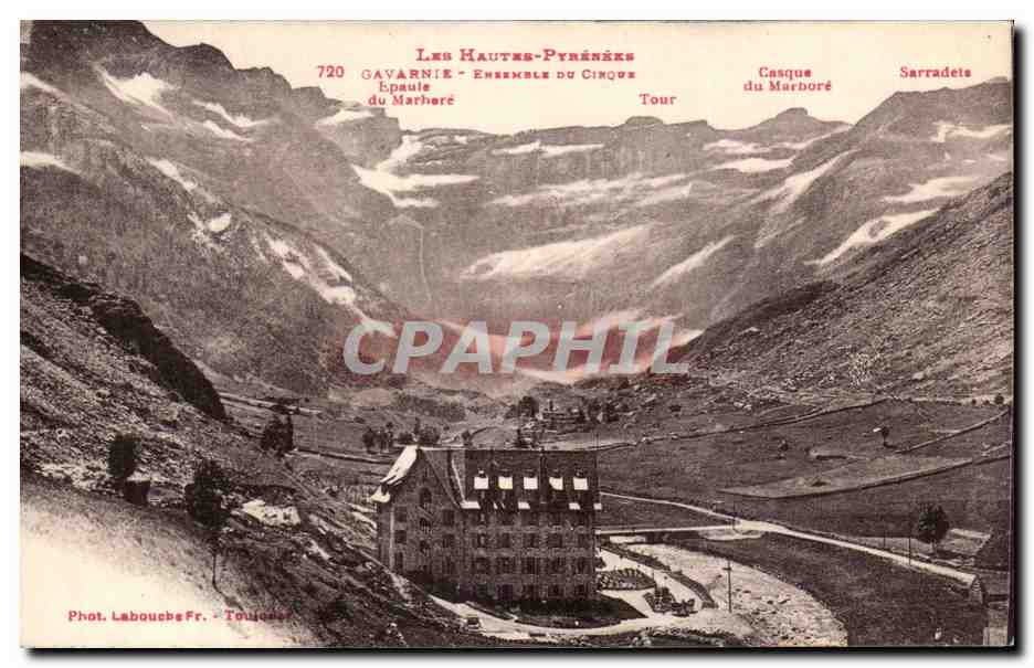 CPA Gavarnie Ensemble du cirque Epaule de Marhore 