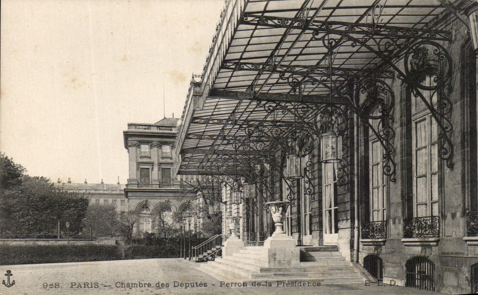 CPA Paris Chambres Des Deputes Perron de la Presidence 