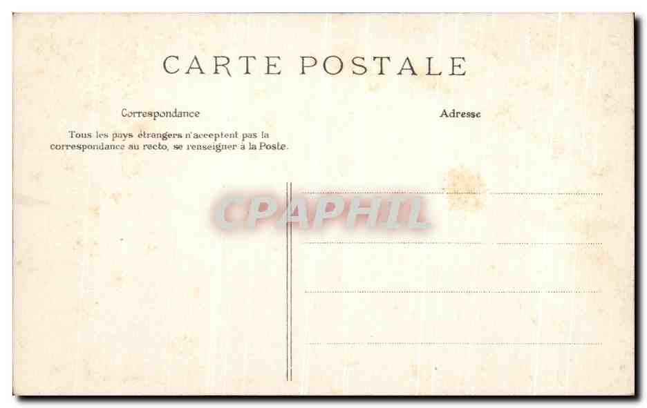 CPA Paris Chambres Des Deputes Perron de la Presidence  — Rückseite