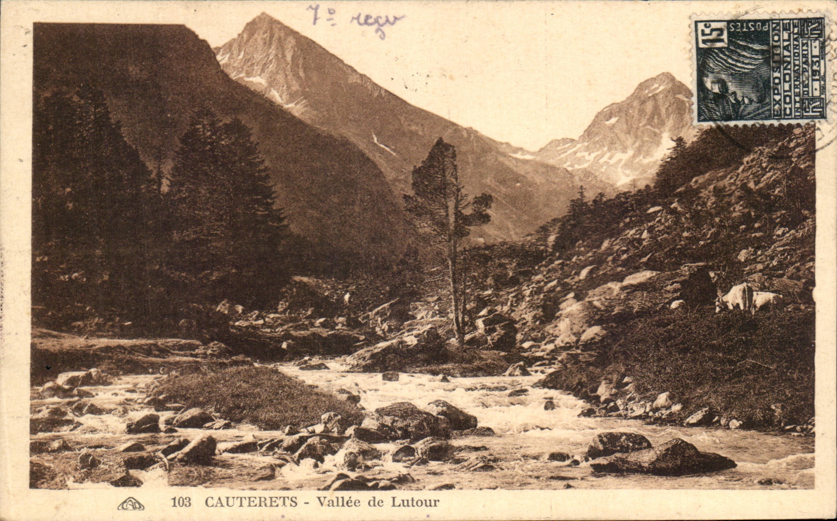 Cauterets - Vallée de Lutour — 103 — Éditeur non identifié