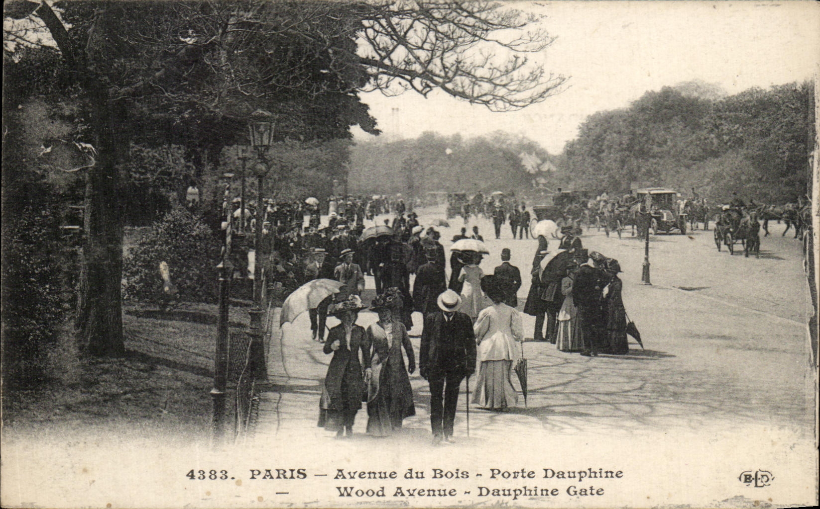 CPA Paris Avenue du Bois Porte Dauphine 