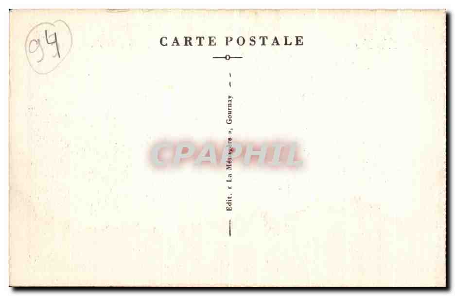 CPSM Gournay Sur Marne La Mairie — Back