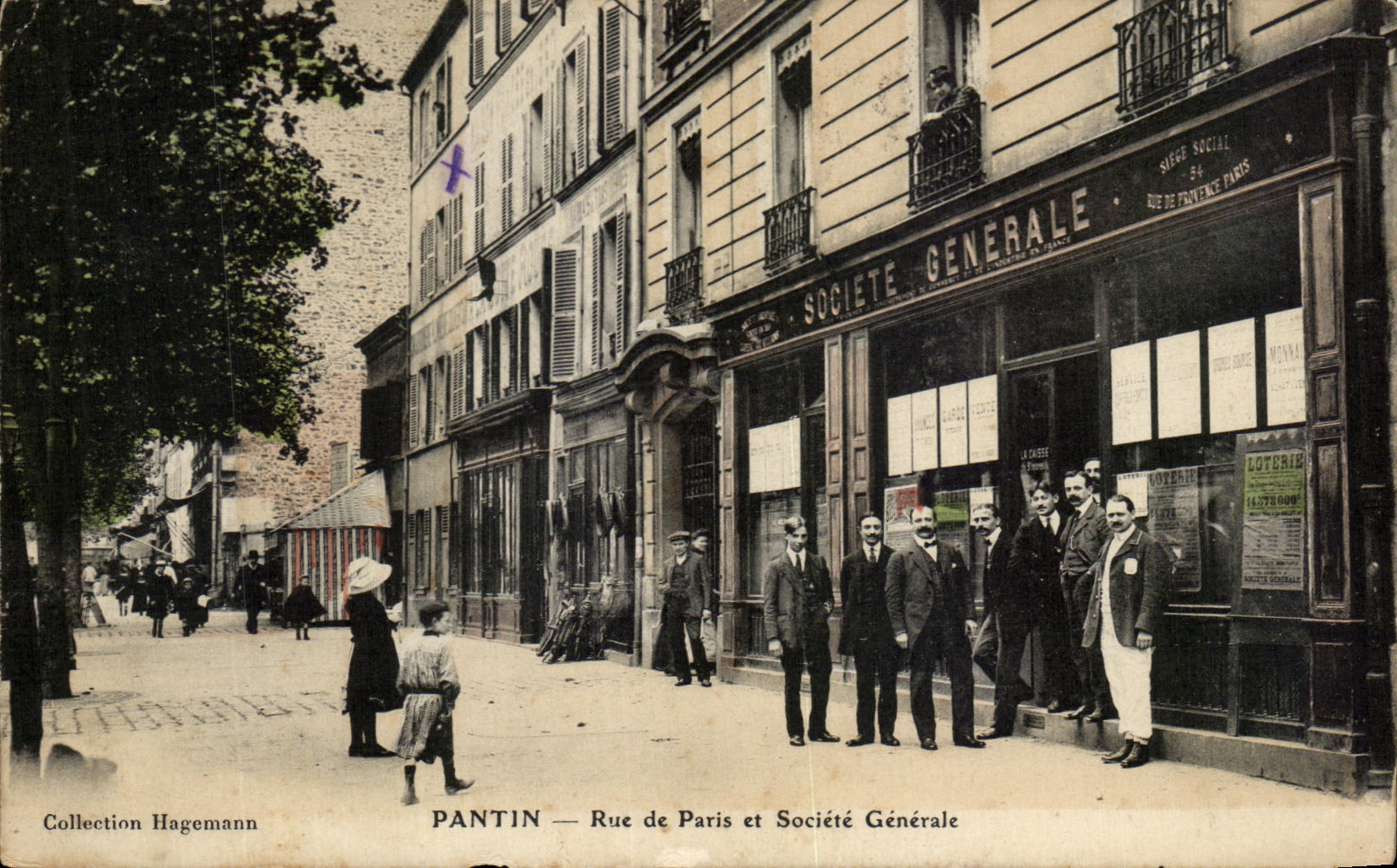 CPA Pantin Rue de Paris et Societe Generale Banque