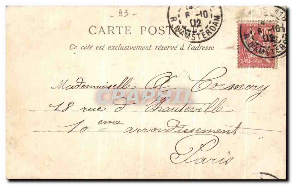 CPA Saint Denis Fort de la Briche Militaria — Rückseite