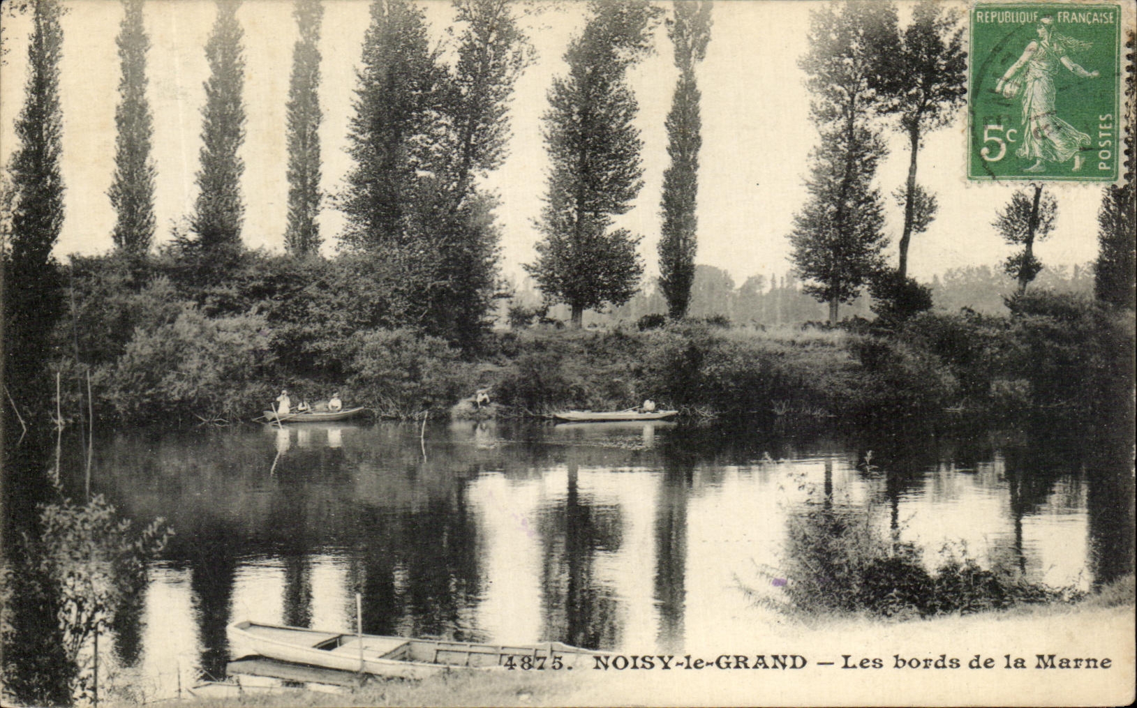 CPA Noisy Le Grand Les bords de la Marne