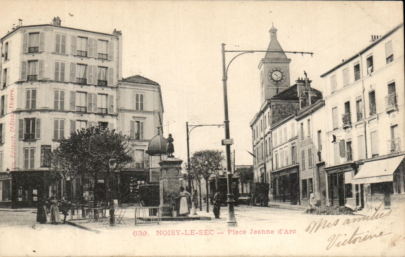 CPA Noisy Le Sec place Jeanne d Arc