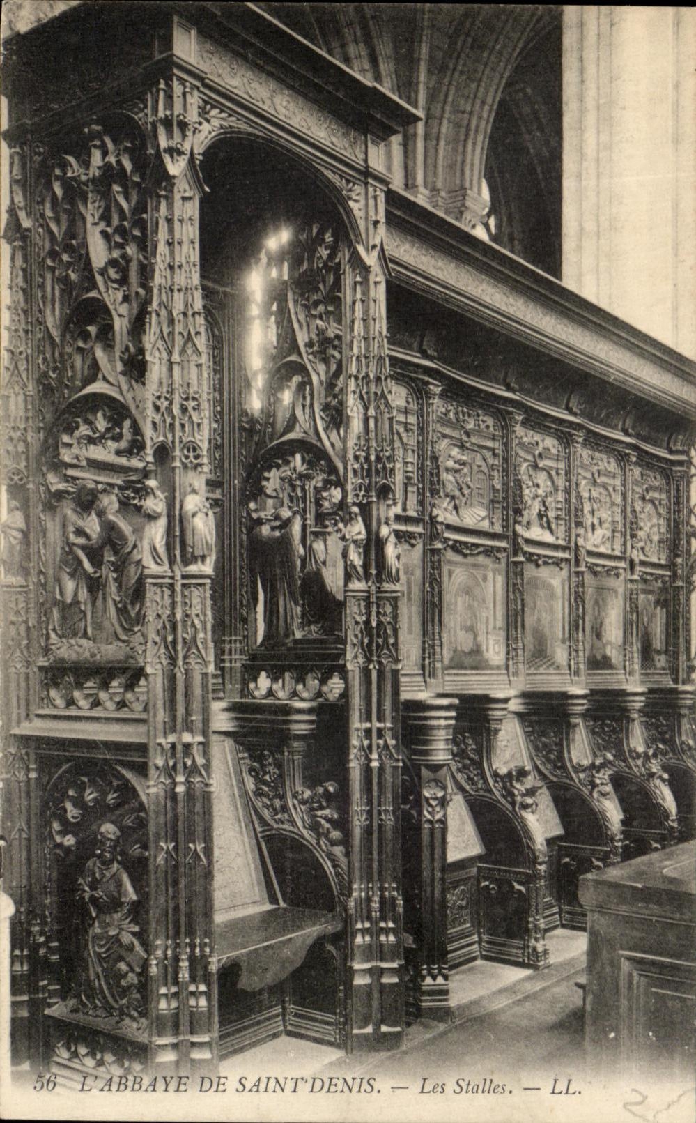 CPA L Abbaye De Saint Denis Les Stalles