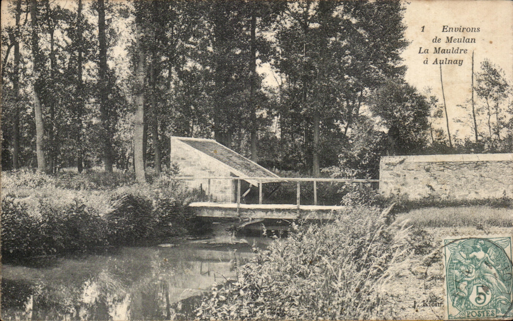 CPA Environs de Meulan La Mauldre a Aulnay 