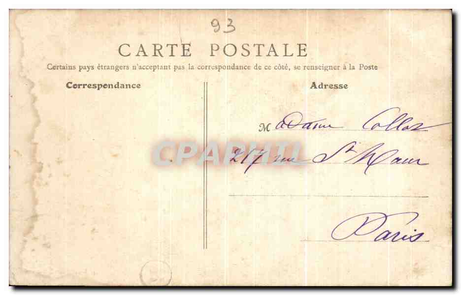 CPA Environs de Meulan La Mauldre a Aulnay  — Rückseite
